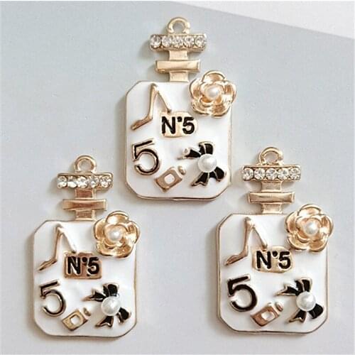 10PCS/lot Perfume bottles Rhinestone Button for Car Pendant and bags or Shoes accessories and wedding decoration
