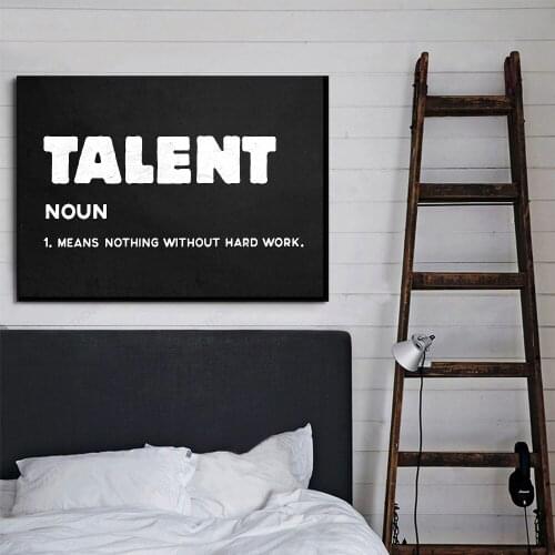 AAHH Talent Modern Pop Culture Canvas Wall Art Inspirational Quote Canvas Wall Canvas Painting Print on Canvas for Home Decor