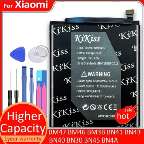 BM47 BM46 BM3B BN41 BN43 BN40 BN30 BN45 BN4A Battery For Xiaomi Redmi 3 3S 4X 4 Pro 6 5 Plus Mix 2S Note 2 3 4 5 7 Pro Bateria