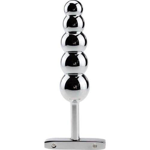 Anal Plug Prostate Massager Metal Anal Beads Long Butt Plug Anal Trainer Erotic Adult Products Sex Toys For Men and Women Gay