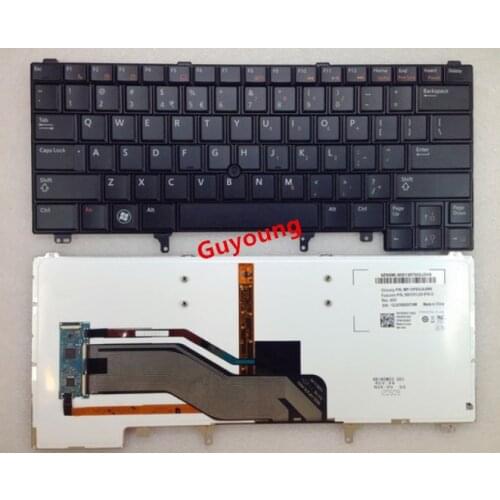English Backlit Keyboard for DELL E6420 E5420 E5430 E6220 E6320 E6330 E6420 E6430 E6430ATG E5420M E6430S xt3 E6440 e6230 US