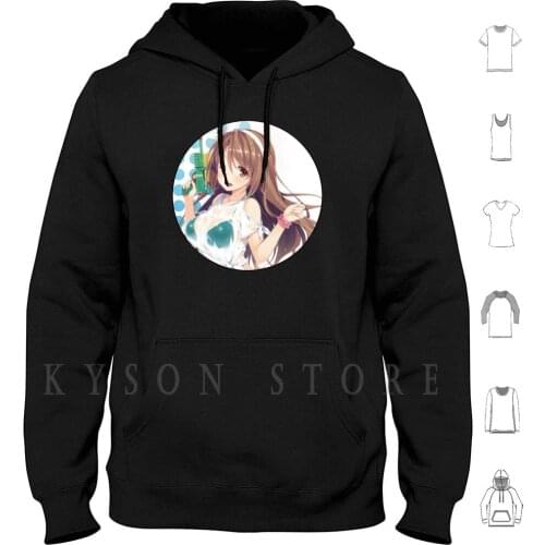Anime Girl 46 Hoodie long sleeve Anime Manga Hentai Ecchi Japan Girls Waifu Sexy Cartoon Fashion Meme Cute Kawaii