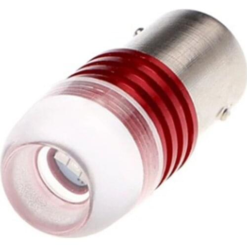 100pcs/lot BA15D 1157 Car LED Brake lights lamp Red parking Reverse lights P21W S25 White FOR bulb 12v