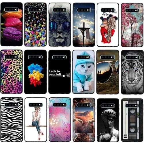 For Samsung Galaxy S10 SM-G973F Case TPU Silicone Coque For Samsung Galaxy S10 S 10 Cover Animals Capa For Samsung S10 Shell