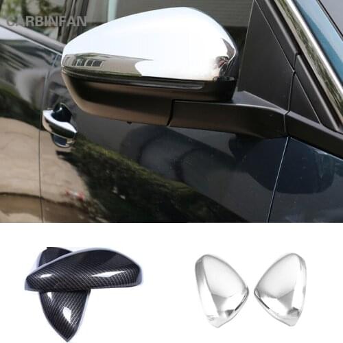 Car Rearview Mirror Cover Mirror Protector Decoration Sticker Auto Accessories Car-Styling Fit For Peugeot 5008 2nd 2017 C647