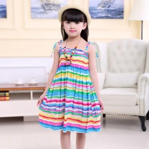 Bobora Children Girl Dress Summer Child Girls Clothing Cotton Sleeveless Flower Kids Summer Dresses For Clothes Girls Dresses