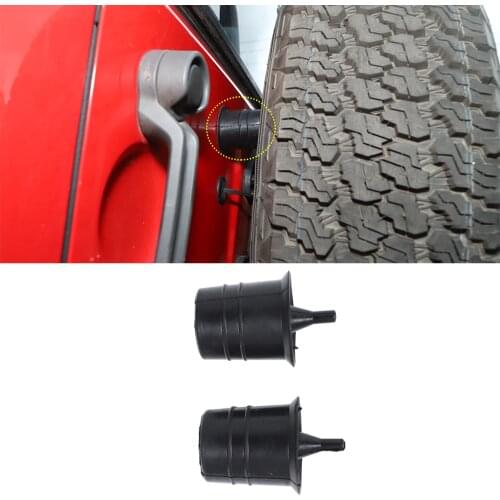 For Jeep Wrangler JK JKU 2007-2017 JL Gladiator JT 2018 2019 2020 2021 Spare Tire Rubber Pad Cover Car Exterior Accessory Black