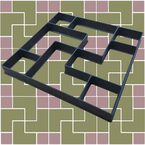 Manually Cement Brick Concrete Paving Molds DIY Plastic Path Maker Garden Stone Road Paving Mould Garden Building Decoration