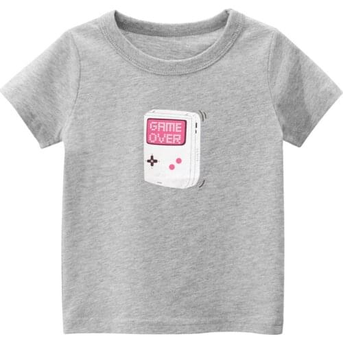 Baby Boy T-shirts Summer Casual Printing Short Sleeve Tops for Boy Kids Clothing 2020 Toddler Kids Tshirt 2 3 4 5 6 7 8 Years