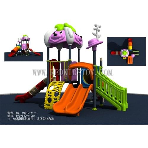 Colorful Top Quality Outdoor Playground Set CE Certified Children Playground System HZ-150710b