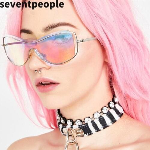 2020 High Quality Fashion Rimless Curved Sunglasses Women Luxury Brand Vintage Frameless Sun Glasses Men Retro Arc Eyeglasses