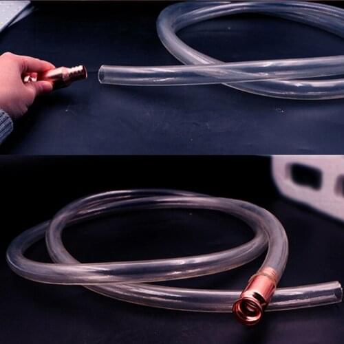 Water Oil Transfer Copper Pump Petrol Liquid Manual Pump Syphon Fuel Saver Auto Accessories Car Fuel Gas Pump PVC Pipe