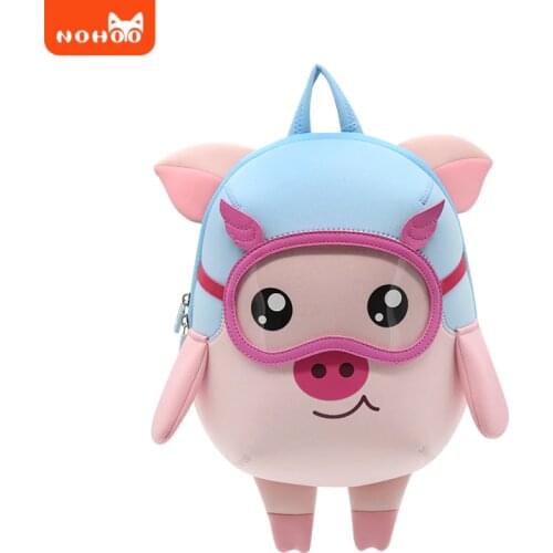 NOHOO Children School Bags for Girls Kindergarten Cartoon mini bag to school cute Toddler backpack Kids waterproof diaper bag