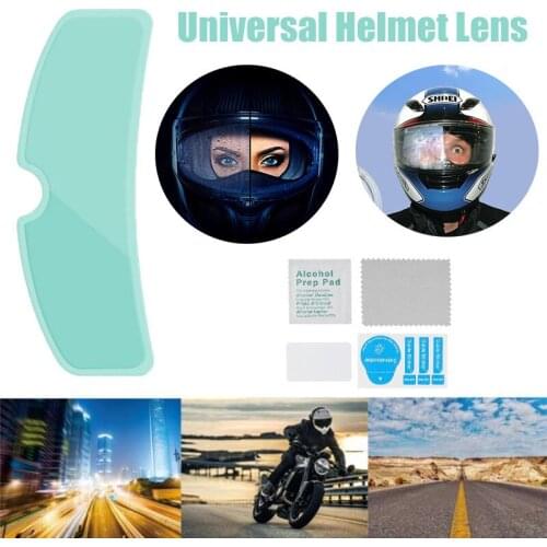 2020 Hot New Motorcycle Helmet Universal Clear Anti-fog Rainproof patch Lens Visor Sticker Film Motorcycle Motocross Accessories