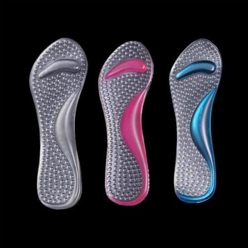 Orthopedic Silicone Insoles High Heels Foot Cushion Arch Support Shoes Pads Transparent Anti-slip Massaging Metatarsal Cushion