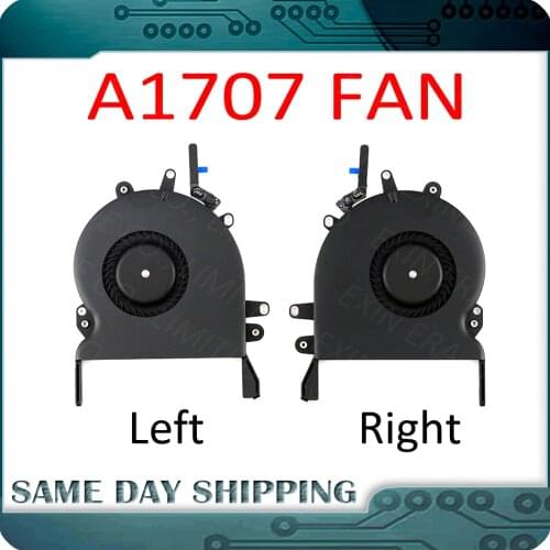 Genuine New Laptop A1707 CPU Cooler Cooling Fan Set for Macbook Pro Retina 15" A1707 Left Fan Right Fan Pair Set 2016 2017 Year