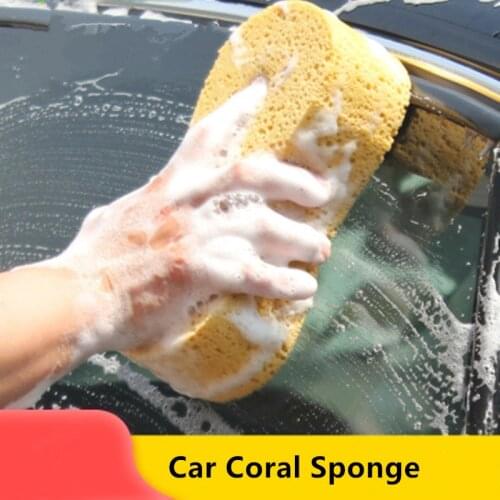 Portable Car Glass Washing Sponge Multi-Function Honeycomb Water Absorption Auto Cleaning Sponge Automobiles Accessories