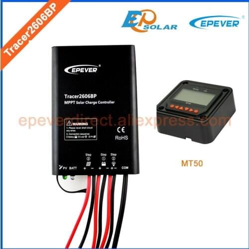 Tracer2606BP 10A solar regulator MT50 meter,MT50 not apply for lithium Battery use MPPT EPEVER Original Factory Products