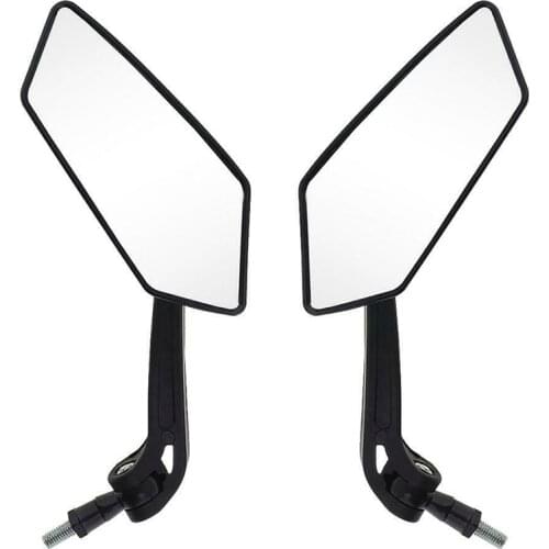 Hot 2pcs Motorcycle Mirror Rearview Universal Back Side E-Bike Stylish Design Modified Plated Mirrors Motorbike Accessories