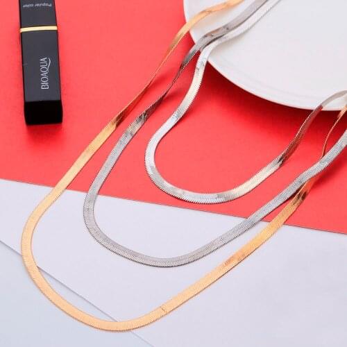 Women Multi Layer Long Chains Necklace Gold Color Mix Color Sweater Necklace Female Collier Fashion Jewelry Gift 2019 Wholesale