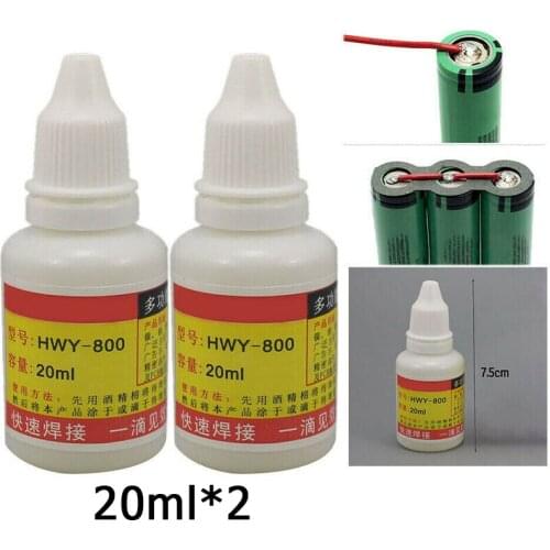 2pcs 20ml Stainless Steel Flux Soldering Paste Liquid Welding Solder Tool HWY-800 For Welding Aid Of Stainless Steel Galvanized