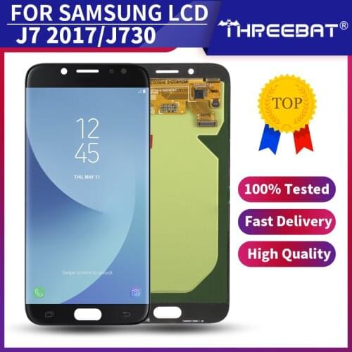 5.5" Super AMOLED LCD For Samsung Galaxy J7 Pro 2017 J730 J730F LCD Display Touch Screen Digitizer Assembly Brightness Adjust