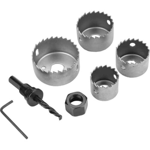 1 set 32/38/44/54mm High Carbon Steel Hole Saw Drill Bit Cutter Tool for Woodworking Drill Bits for Metal Diamond Drill