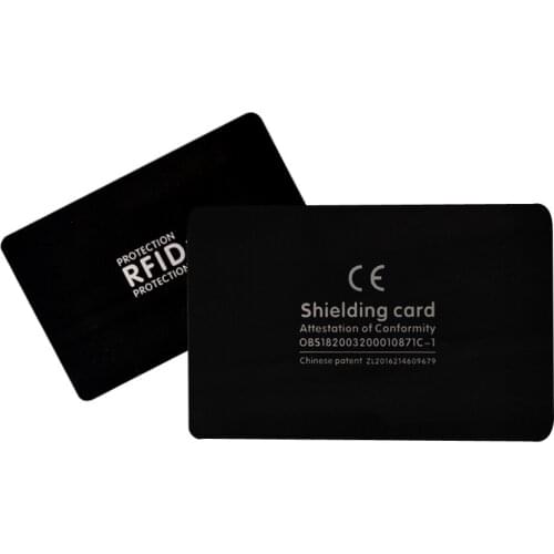 1pcs/lot)RFID Anti-Theft shielding information anti-theft shielding card Gift Module anti-theft blocking card