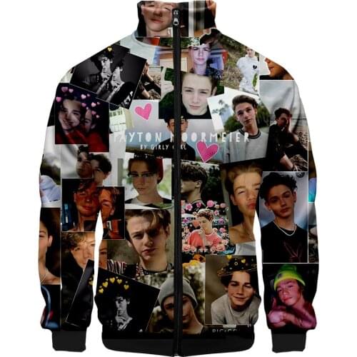 2020 Pytn Payton Moormeier Hoodies Sweatshirt Men/women 3D Printed Stand Collar Zipper Jacket Casual Slim Hoody Sportswear Kpop