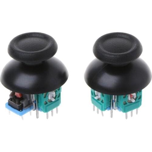2 Pcs Analog Thumb Joystick Repair Parts Dual-Shock Replacement for Sony PlayStation 4 PS4 Pro Slim Controller Game Accessories