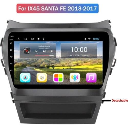 Hot For Hyundai Ix45 Santa Fe Android in-Vehicle GPS All-in-One Full Touch Navigation Android 9 android car radio 2G+32G Stereo