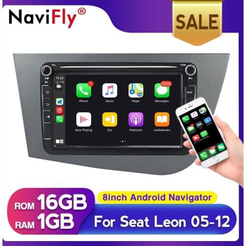 2DIN Android Car Multimedia player GPS Radio Cassette for Seat Leon 2 MK2 2005 - 2011 with wifi mirror link