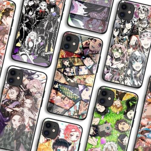 Demon Slayer Kimetsu No Yaiba Collage Anime Phone Cases For IPhone 11 12 Mini Pro XS Max 6s X XR 6 7 8 Plus SE Soft Shell Cover