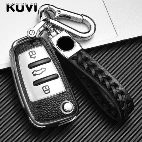 For Audi A1 S1 A3 S3 A4 A6 RS6 TT Q3 Q7 2005 - 2013 Keyless Remote Key Cover Shell Skin Sleeve Protector TPU Key Case Fob