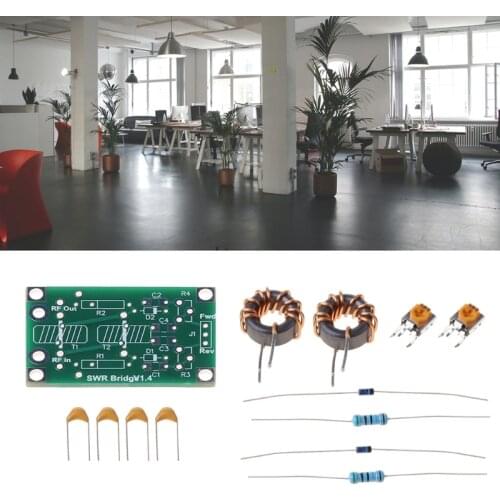 1.8M-30MHz Swr_bridge_1.4 Assembled DIY Electronic Components Reflection Bridge for RF