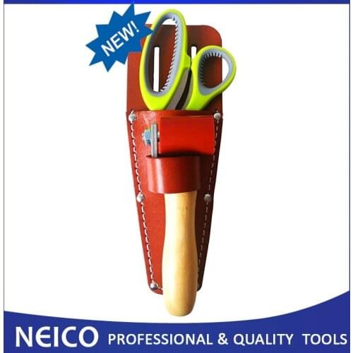 3PCS Single Ply Roofing Membrane Installing Tools , Combo Roofing Sheath With10" Roofing Scissors & 45mm Silicone Seam Roller