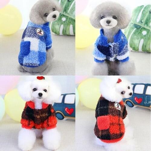 Kawaii Pet Clothing Pocket Clothes for Dog Cartoon Small Costume Brushed Print Dogs Spring Summer Fashion Keep Warm Mascotas