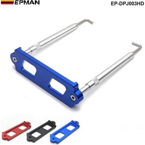 EPMAN Battery Tie Down Kit Hold Down Rod & Stainless Tray Hook For Honda Civic Integra AF-DPJ003HD