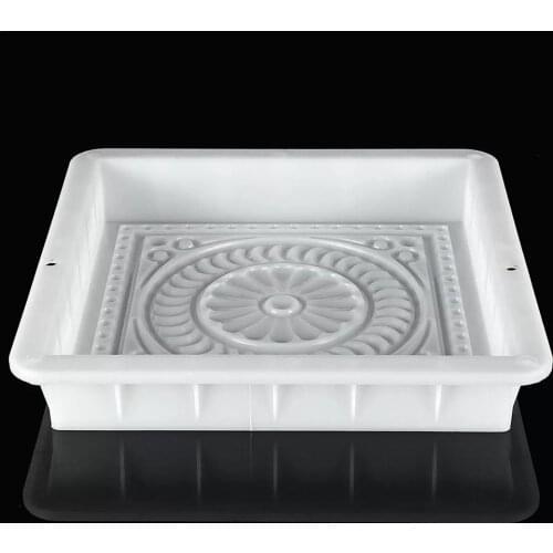 Square DIY Paving Mould Plastic Simulation Concrete Brick Landscape Pedal Stone Garden Making Tools Path Mold