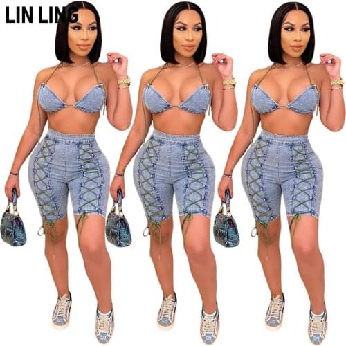 LINLING Summer Fashion Hollow Zipper Solid Color Two-piece Suit Set Sports Short Sets Casual 2 Piece Outfits Fo Women