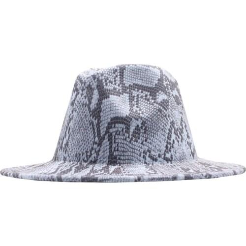 Fashion Hat Voor Mannen Vrouwen Nieuwe Cilinder Hoed Topper Mad Hatter Party Kostuum Snakeskin Pattern Top Hat