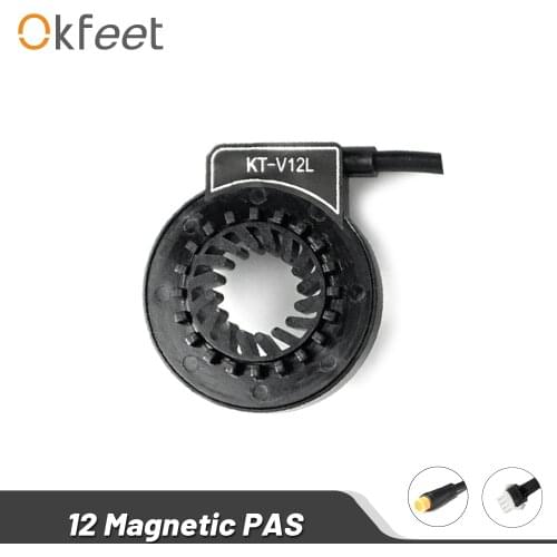 Okfeet KT PAS Kunteng Double Hall 12 Magnetic Point Pedal Assistance Sensor for Electric Bike Conversion Kit