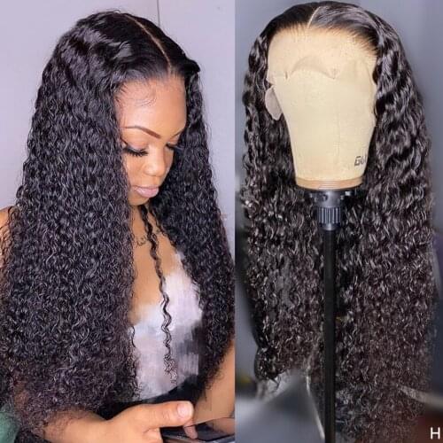 HD Transparent Water Wave Lace Wig Human Hair Lace Front Human Hair Wig 13x4 Lace Front Wig Malaysian 180 Density Lace Wig Remy