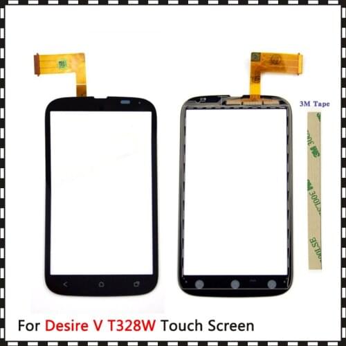 Replacement High Quality 4.0" For HTC Desire V T328W Touch Screen Digitizer Sensor Outer Glass Lens Panel