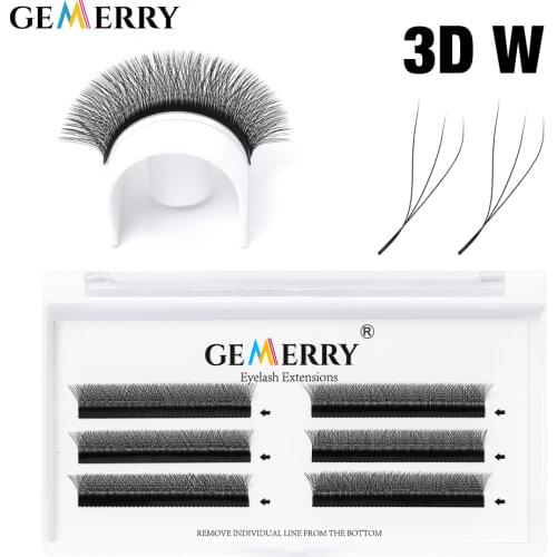 W Shape Lashes Eyelash Extensions Premade Volume Fans Beauty Makeup Tool Natural Faux Mink Eyelashes Individual Eyelashes