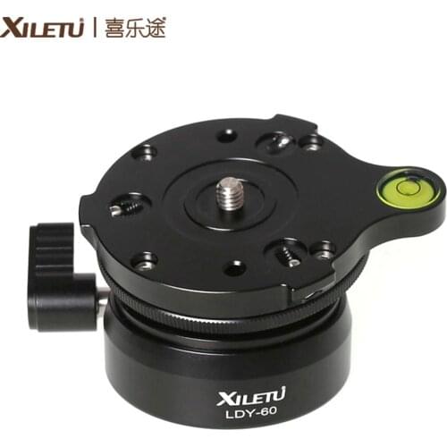 XILETU LDY-60 Tripod Head Leveling Base Level Horizontal Adjustment Platform for Tripod Pan-tilt Panoramic Platform