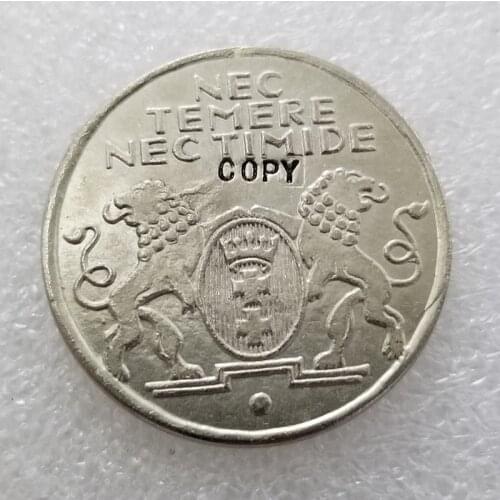 1935 Poland Danzig Free City 5 Gulden Nickel Coin COPY commemorative coins-replica coins medal coins collectibles