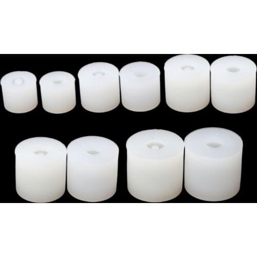 20Pcs Silicone DIY Round Square Beads DIY Mold Jewelry Making Resin Casting Mold A0KD