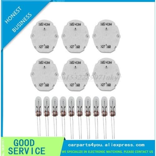 6)for GM GMC Stepper Motor X27.168 Speedometer Tahoe Repair Kit & 20 LED Bulbs with xc5 168 x15 168 x25 168 x27 168 Steper motor