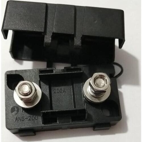 Black 20A 30A 40A 50A 80A 100A 150A 200A forked type fuse and Auto fuse holder Fuse Holder Box for Car Boat Truck with Cover